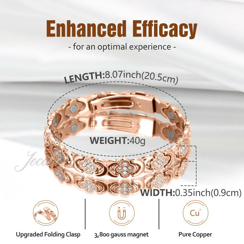 Lucky Clover Copper Bracelet