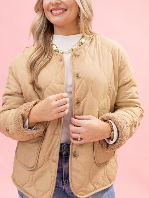 Reversible Teddy Quilted Jacket by DD Design | S - 3XL