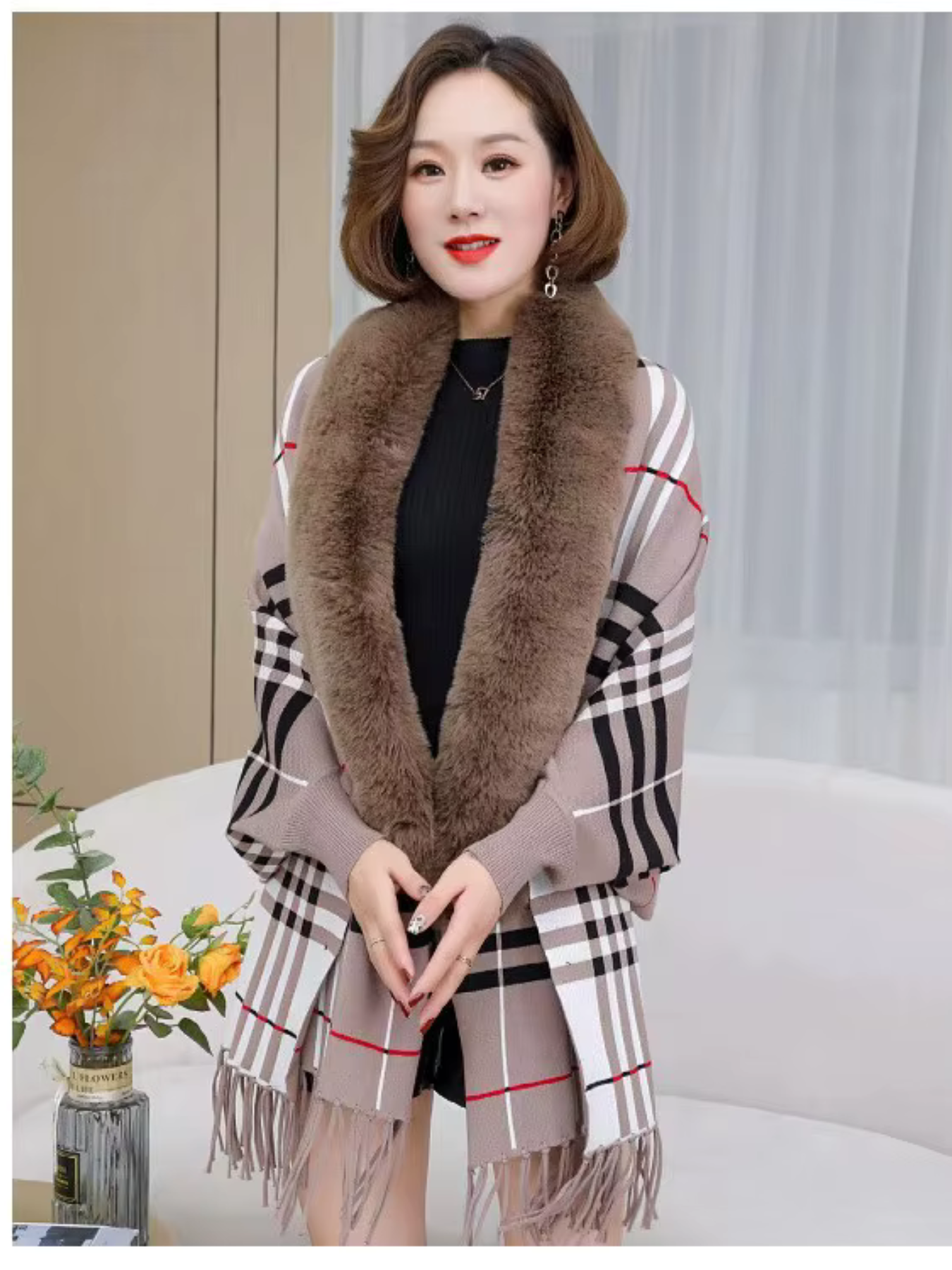 Cozy Chic Women's Poncho