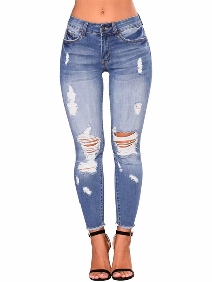 Trendy High Waist Skinny Jeans