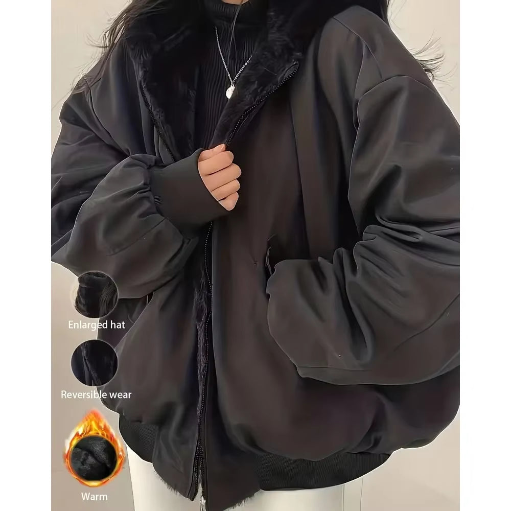 Cozy Reversible Fleece Coat