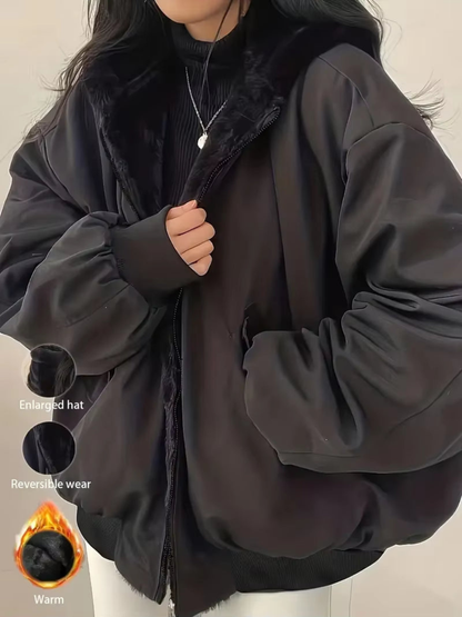 Cozy Reversible Fleece Coat