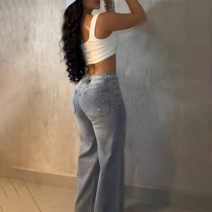 Sparkle Chic Rhinestone Jeans