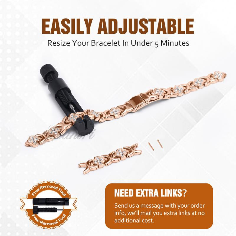 Lucky Clover Copper Bracelet